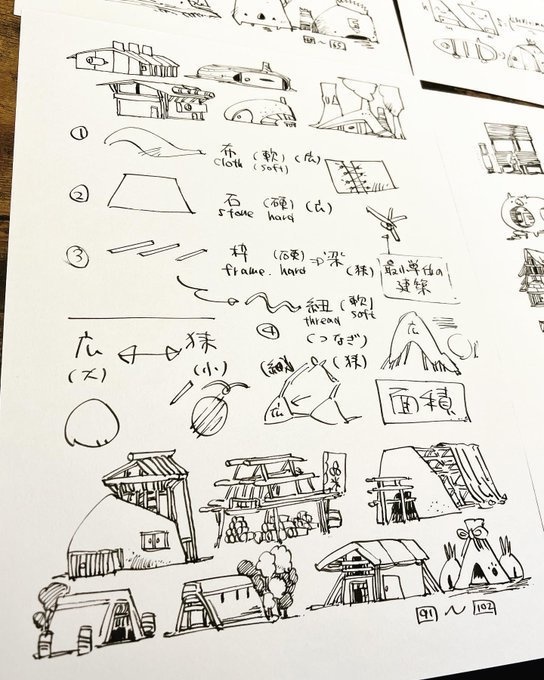 【画集】houses【おうち1000コ描いてみた】