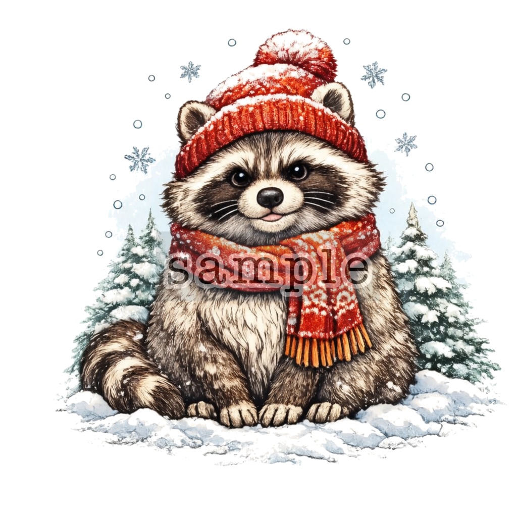 【VRChat向け】季節たぬぽんタトゥー 4点セット