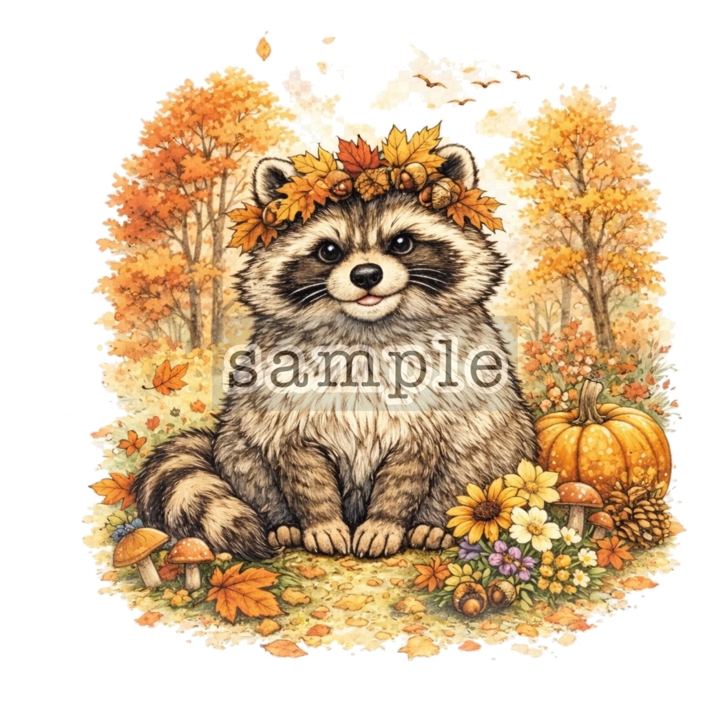 【VRChat向け】季節たぬぽんタトゥー 4点セット