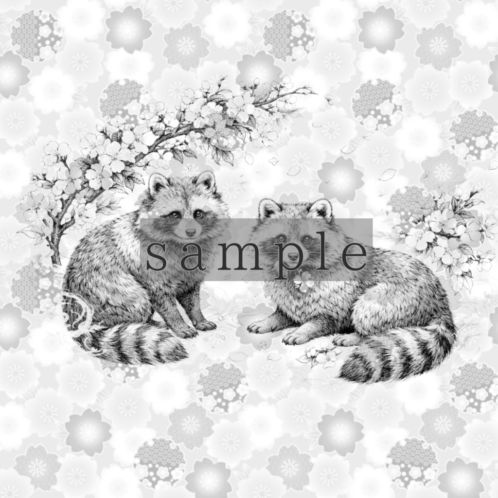 【VRChat向け】花と動物タトゥー5点セット