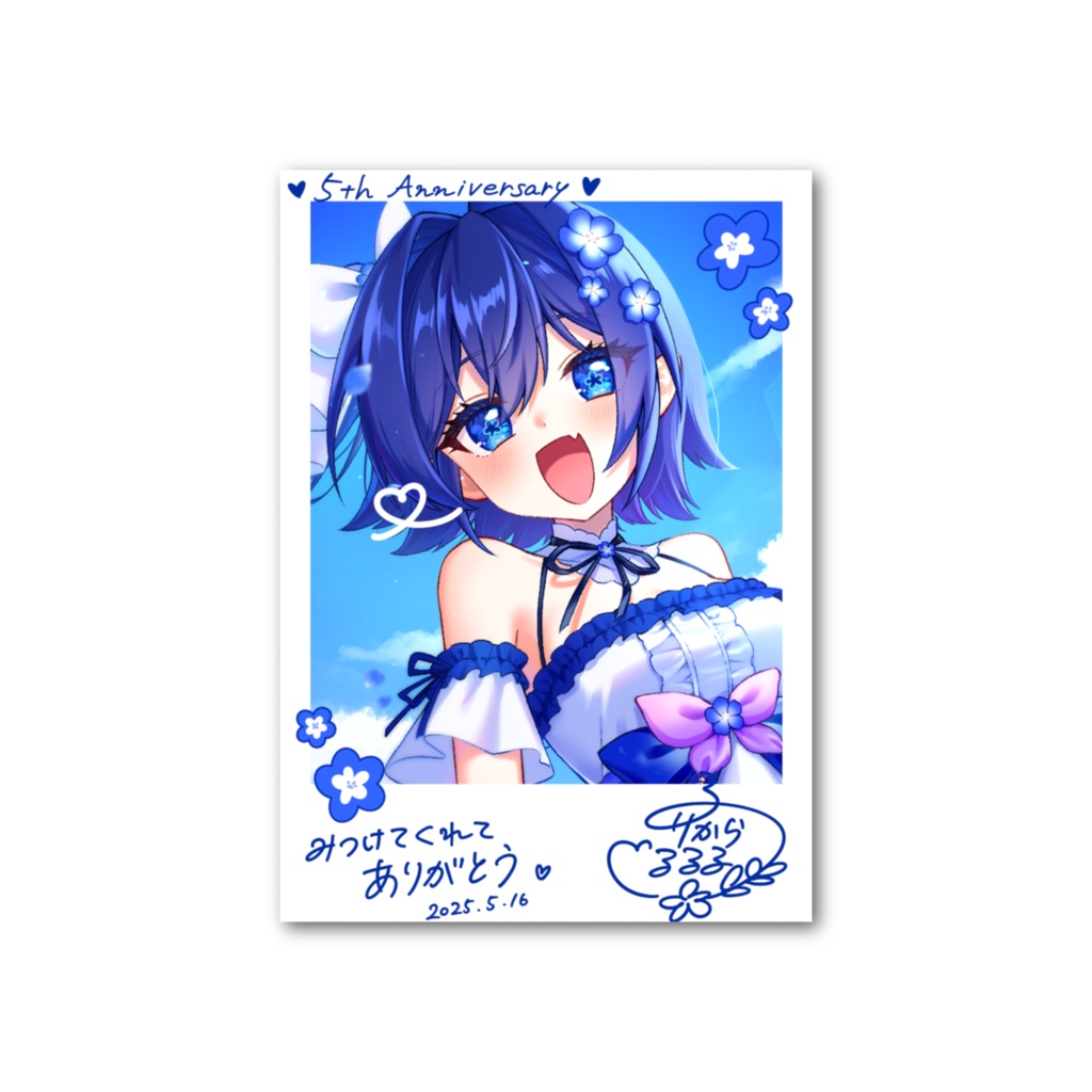 5周年記念チェキ風フォトカード