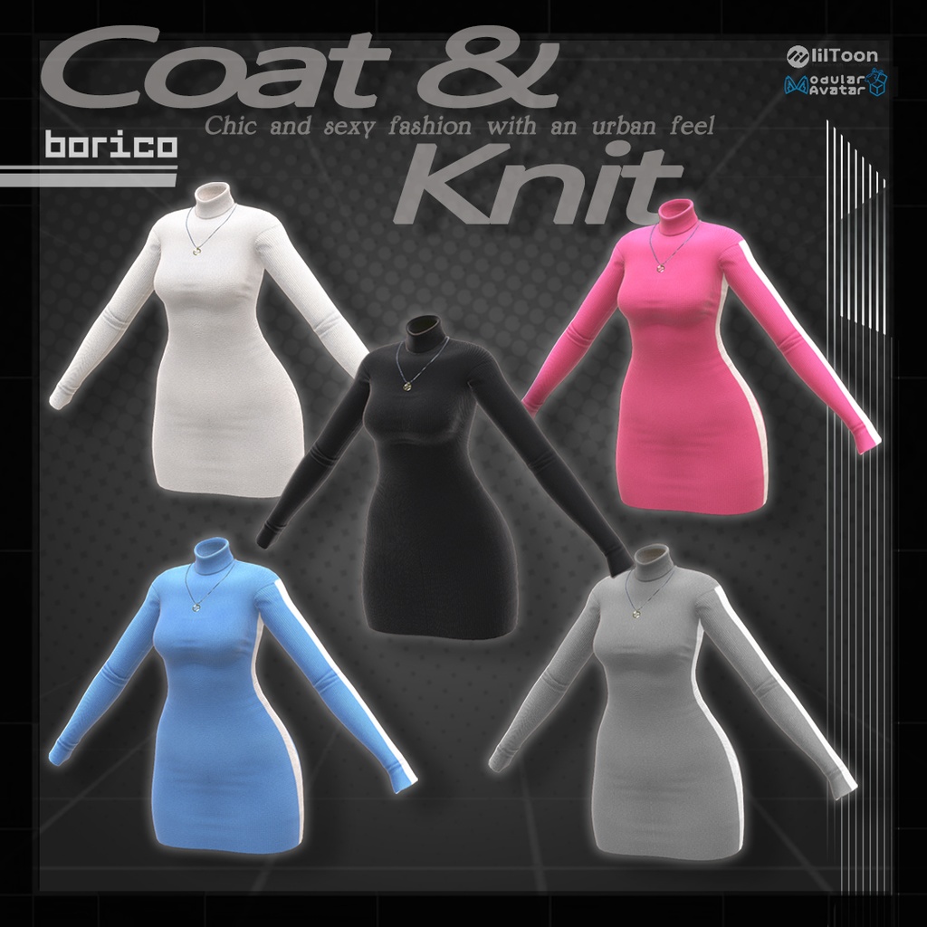 Coat & Knit Setup ( コードとニットファッション )