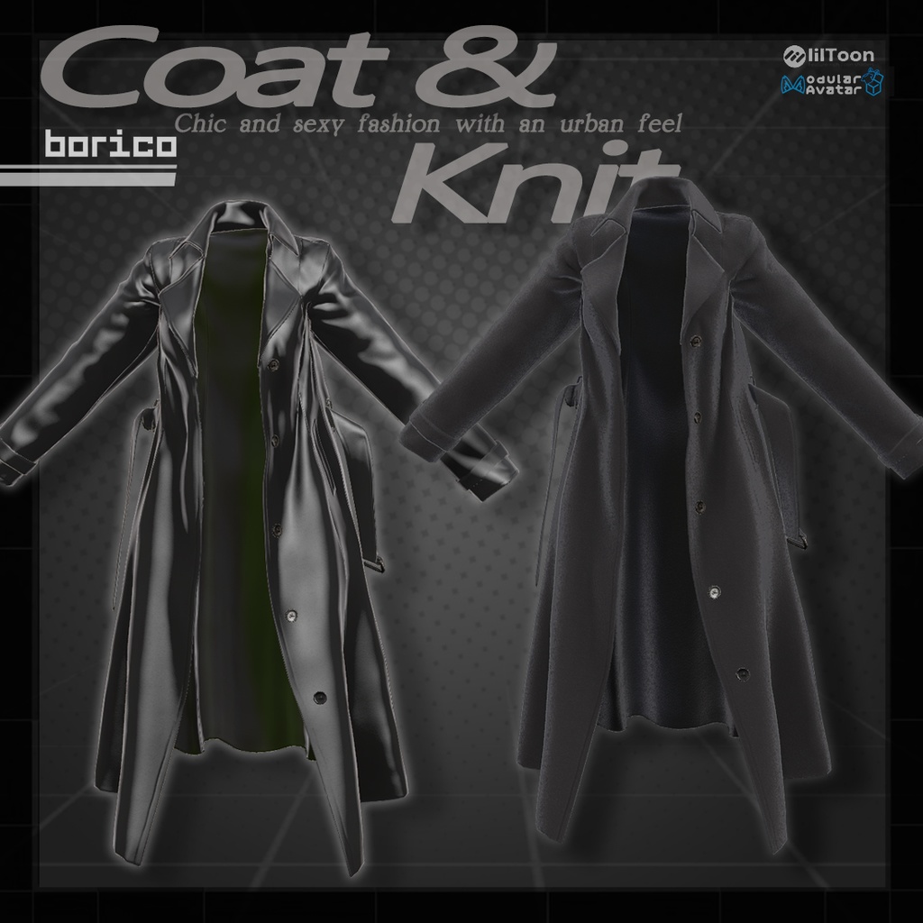 Coat & Knit Setup ( コードとニットファッション )