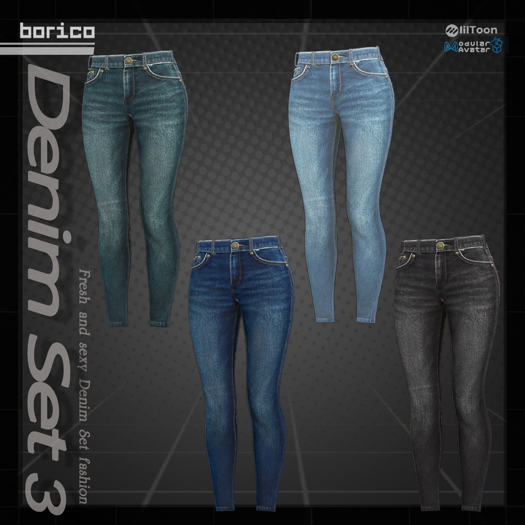 セクシーなデニムセット3( Sexy Denim set 3)