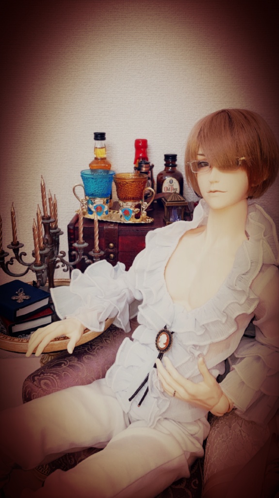 ドール用ループタイ・ブローチ(ピンバッチ)