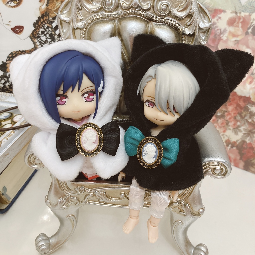 ドール用ループタイ・ブローチ(ピンバッチ)