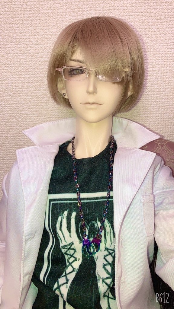 ドール用メタリック手錠ネックレス