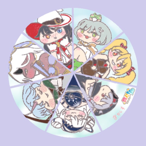 不死者七姉妹ファンタジー冒険団ピンバッジ(トリッカル)