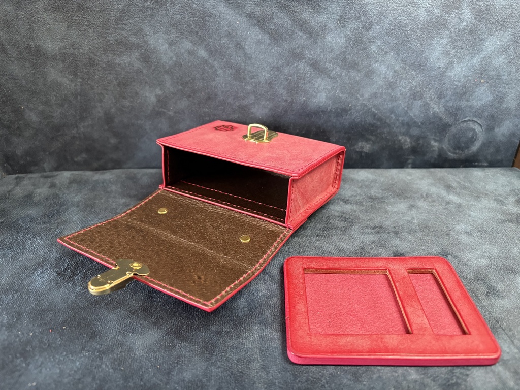 TCGダイス・トークンカードケース:レッド×コーラルピンク