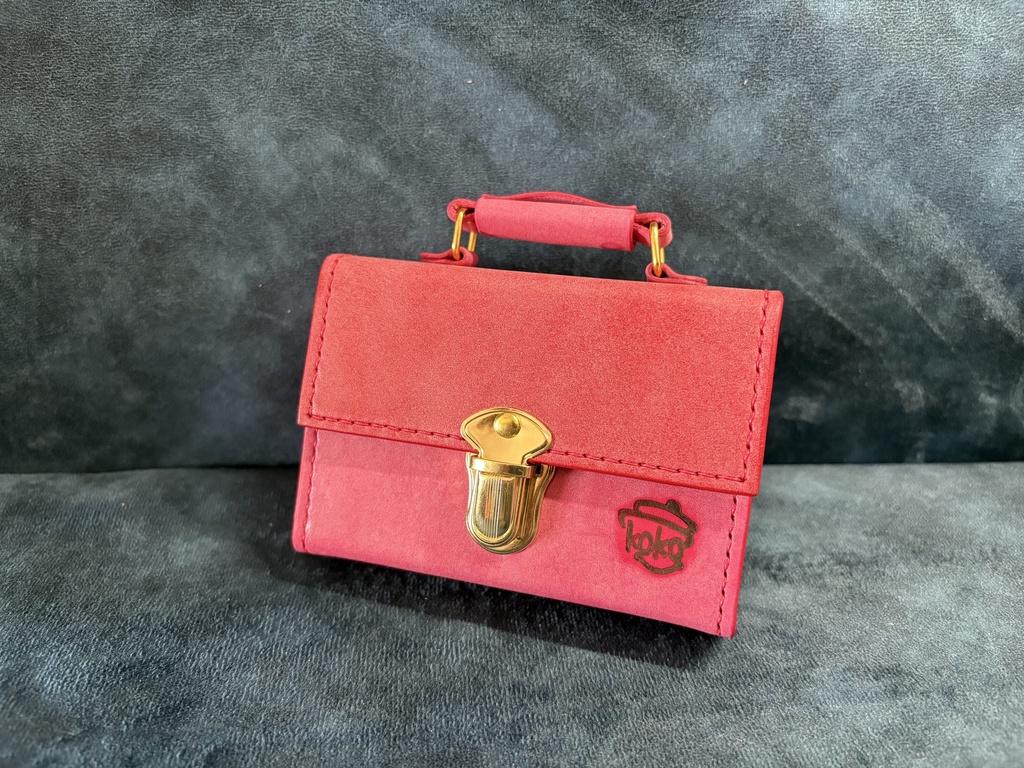 TCGダイス・トークンカードケース:レッド×コーラルピンク