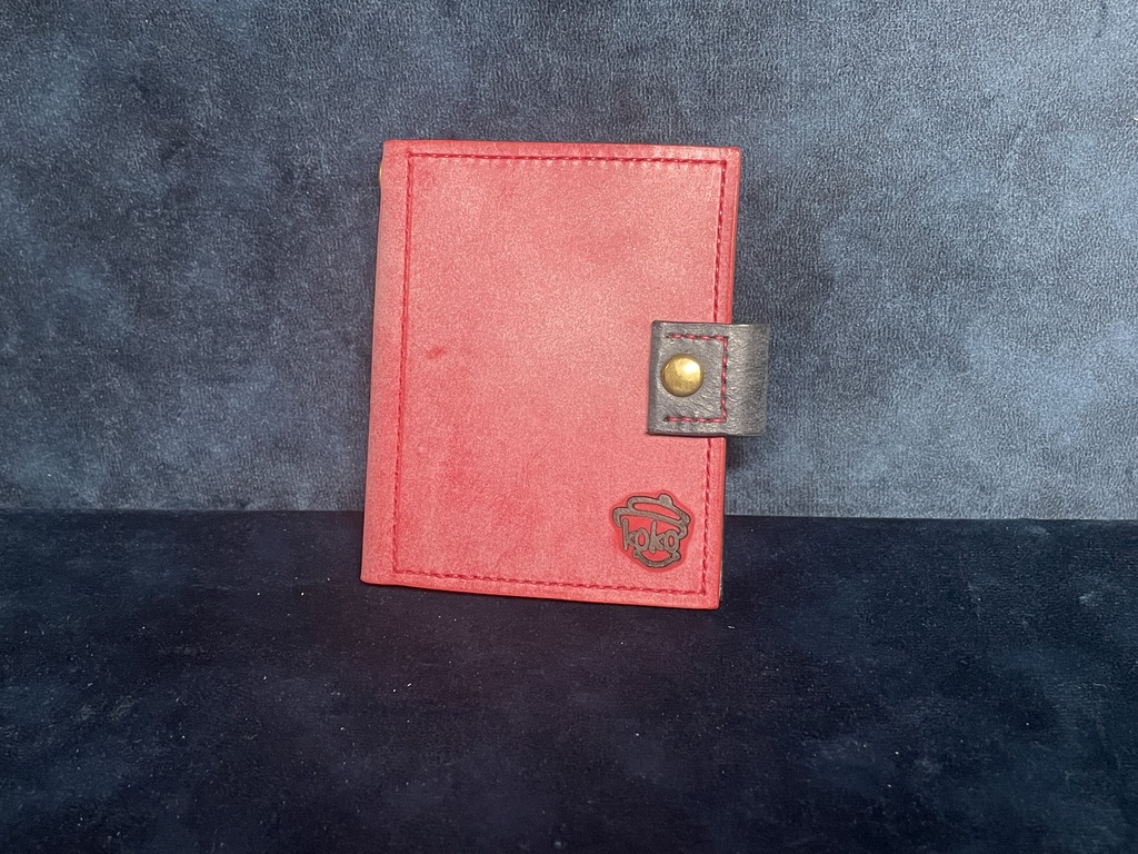 TCGメモパッドカバー:レッド×ブラック