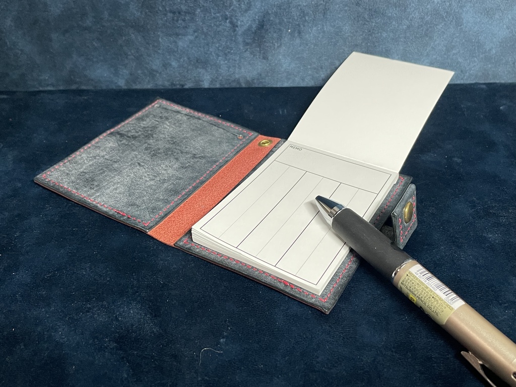 TCGメモパッドカバー:レッド×ブラック