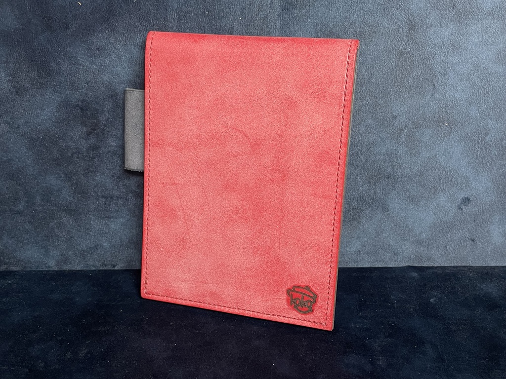 TCGメモパッドカバー(大):レッド×ネイビー