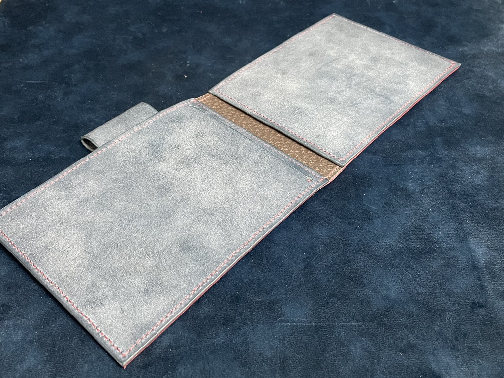 TCGメモパッドカバー(大):レッド×ネイビー