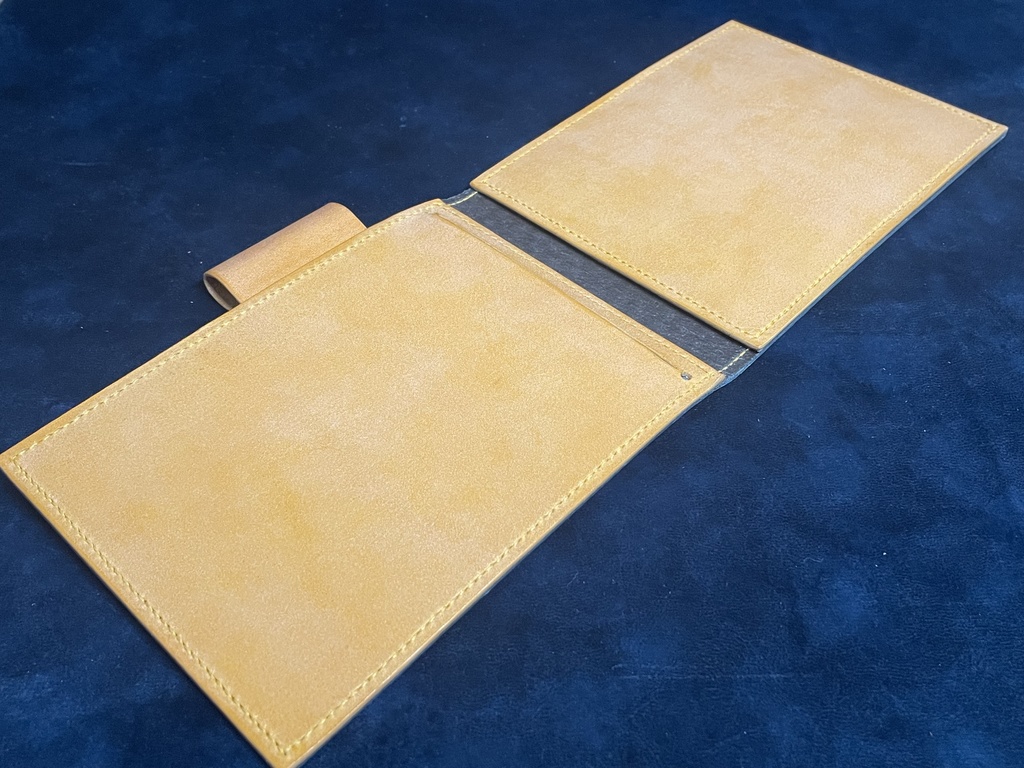 TCGメモパッドカバー(大):ブルー×イエロー