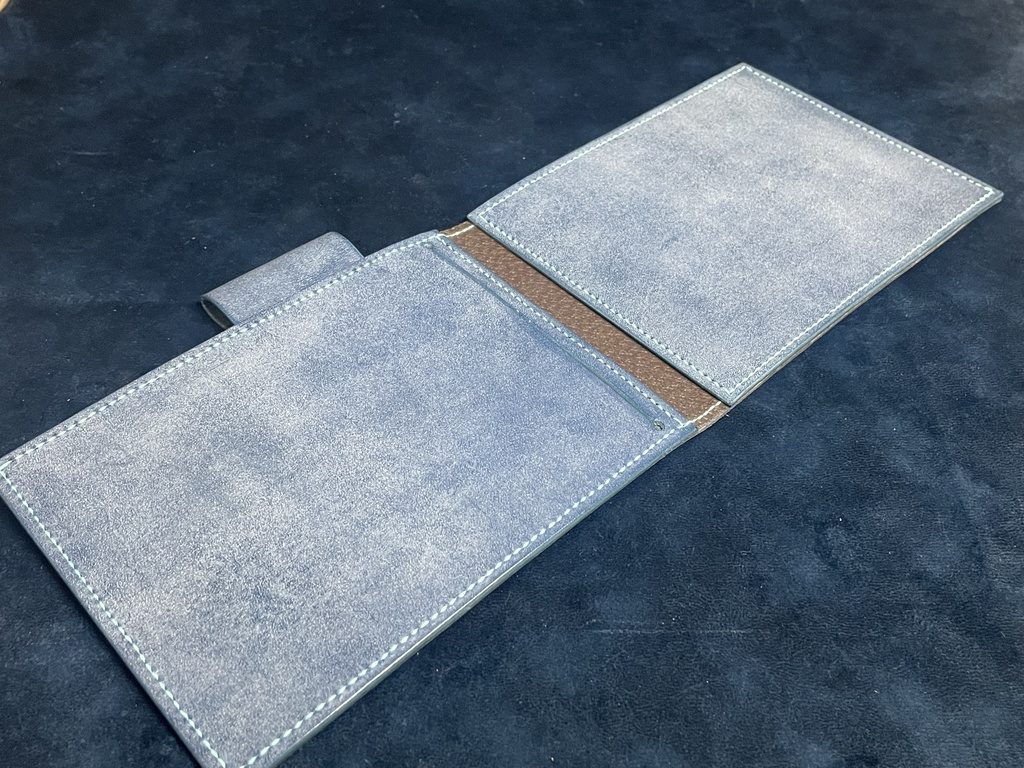 TCGメモパッドカバー(大):ネイビー×ブルー