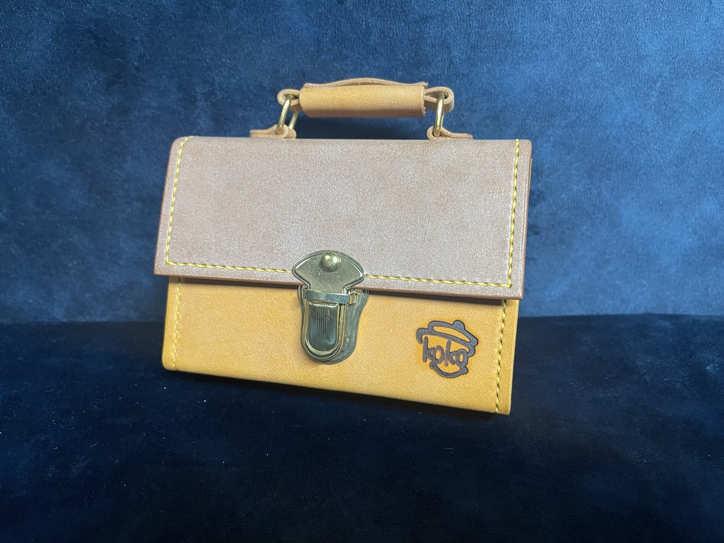 TCGダイス・トークンカードケース:ブラウン×イエロー