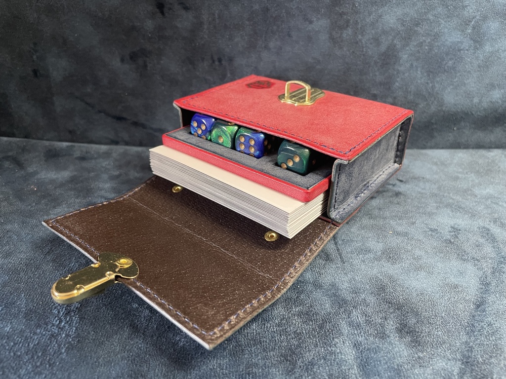 TCGダイス・トークンカードケース:ブルー×レッド