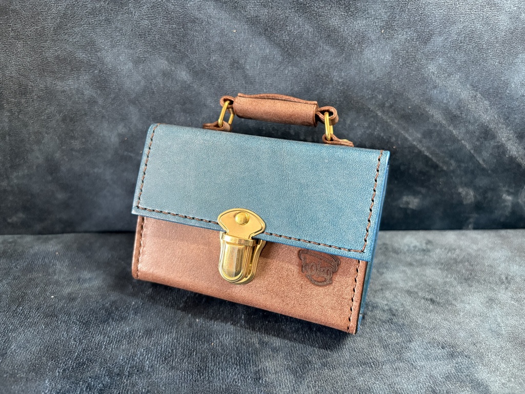 TCGダイス・トークンカードケース:ターコイズ×チョコ