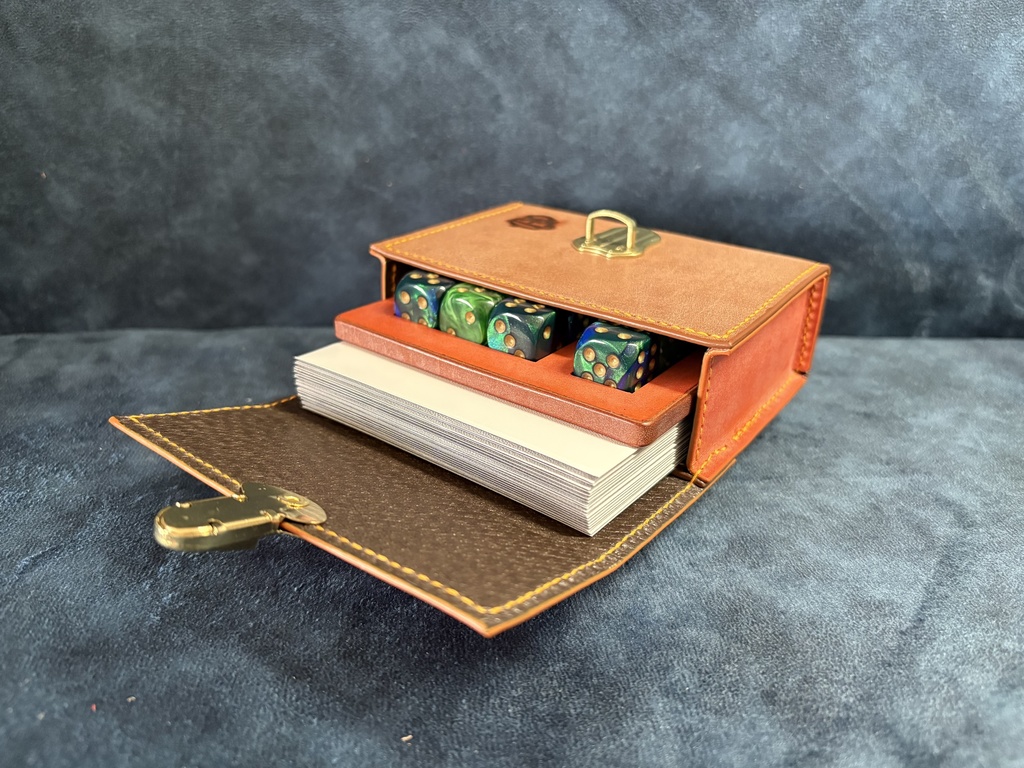 TCGダイス・トークンカードケース:レンガ×イエロー