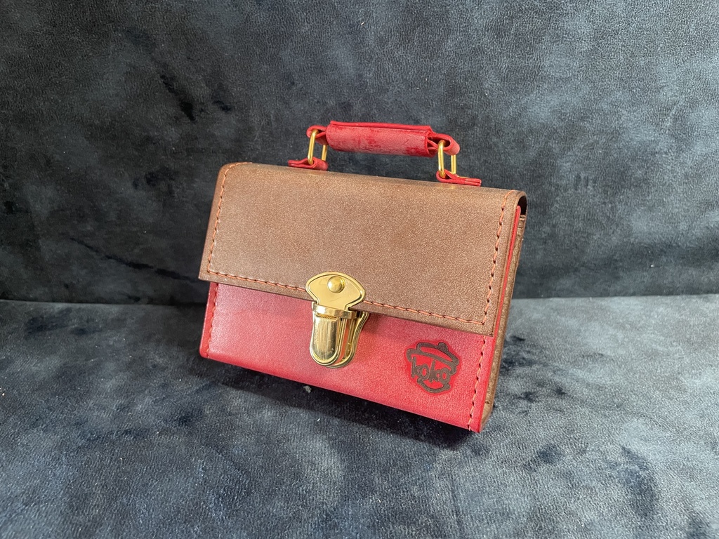 TCGダイス・トークンカードケース:チョコ×レッド