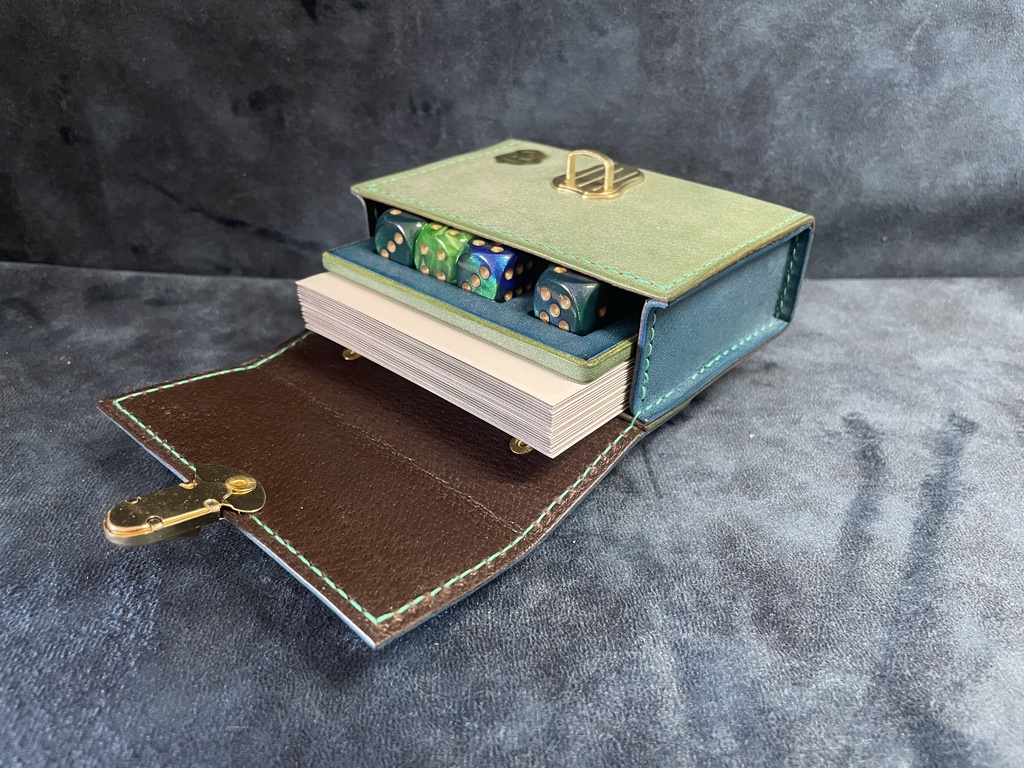 TCGダイス・トークンカードケース:ターコイズ×エスメラルダ