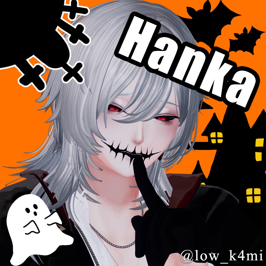 ハロウィン当日まで無料!!【7アバター対応】ハロウィン向けフェイスペイント【メンズver.】