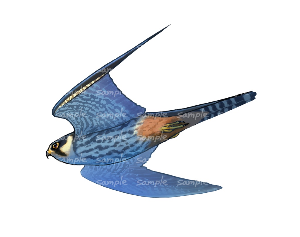 風景と飾るいきものアクスタ【チゴハヤブサ】