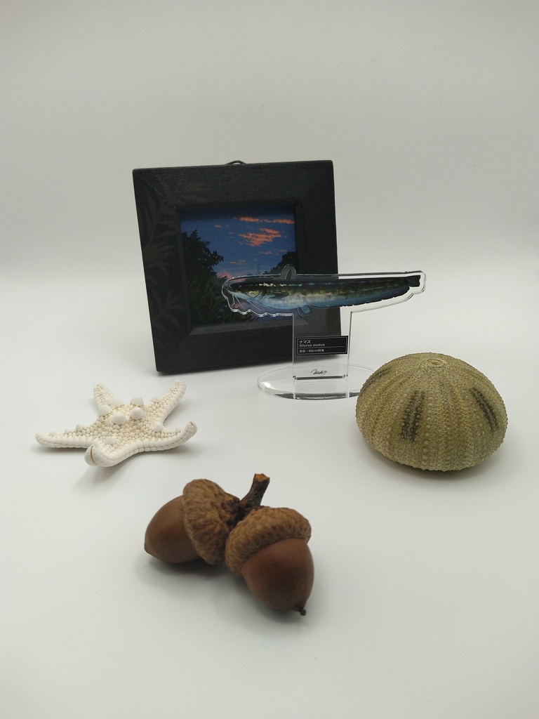 風景と飾るいきものアクスタ【ナマズ】