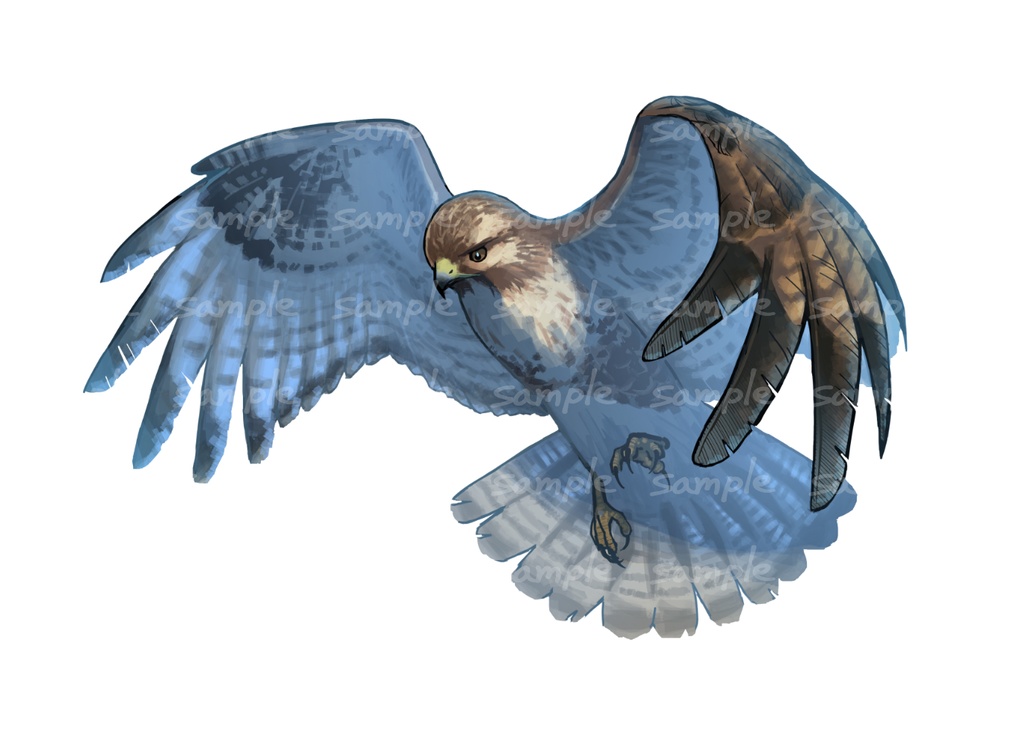 風景と飾るいきものアクスタ【ノスリ】