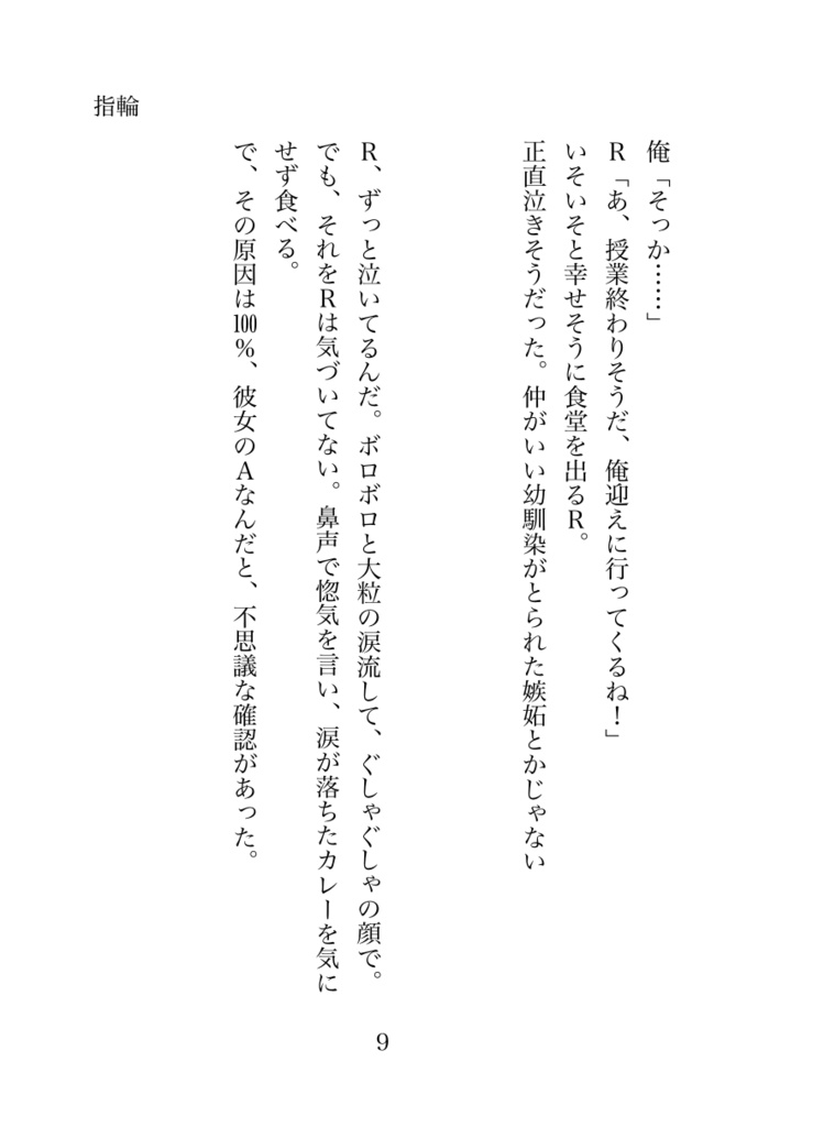 【小説】「指輪」