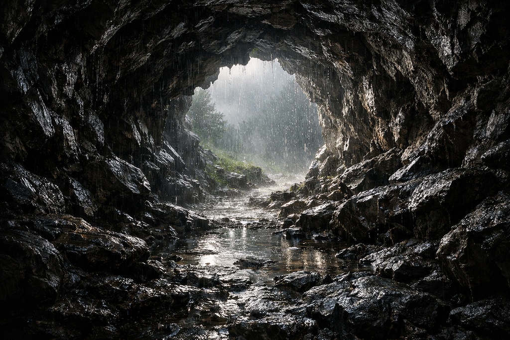 洞窟|地形|ファンタジー|配信・ゲーム背景素材【16:9】