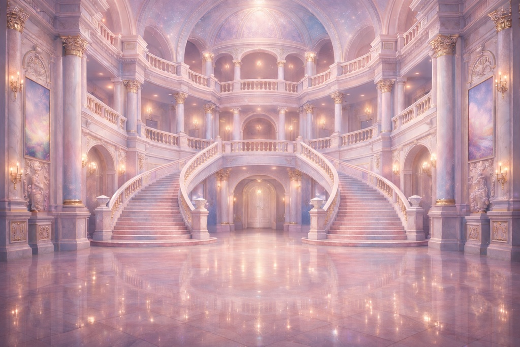 宮殿・王宮|内装|ファンタジー|配信・ゲーム背景素材 |8枚+1セット!【16:9】