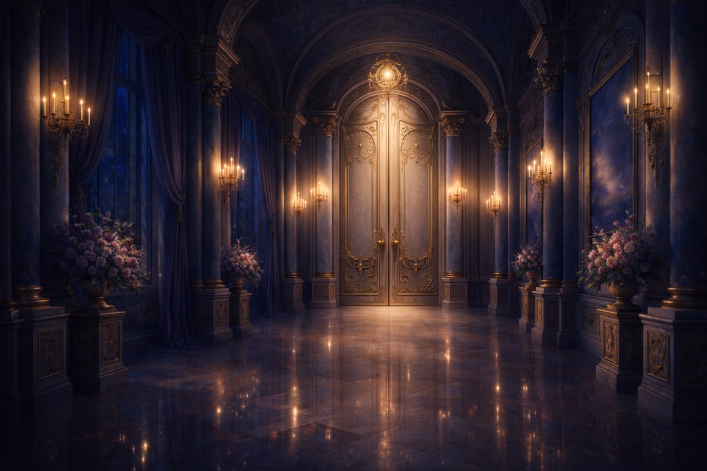 宮殿・王宮|内装|ファンタジー|配信・ゲーム背景素材 |8枚+1セット!【16:9】
