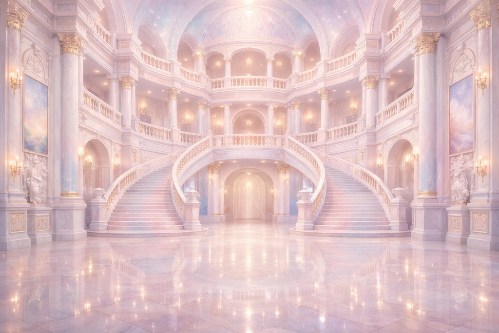 宮殿・王宮|内装|ファンタジー|配信・ゲーム背景素材 |8枚+1セット!【16:9】
