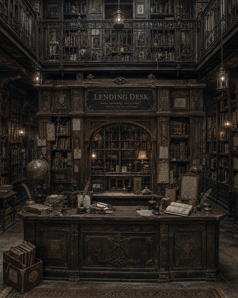 魔導書図書館 5枚+2枚の差分入り!|ファンタジー|魔法|配信・ゲーム背景素材【16:9】