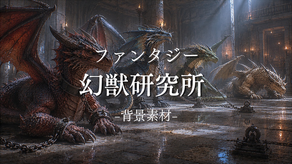 幻獣研究所　25枚入り｜ファンタジー｜魔法｜配信・ゲーム背景素材【16:9】