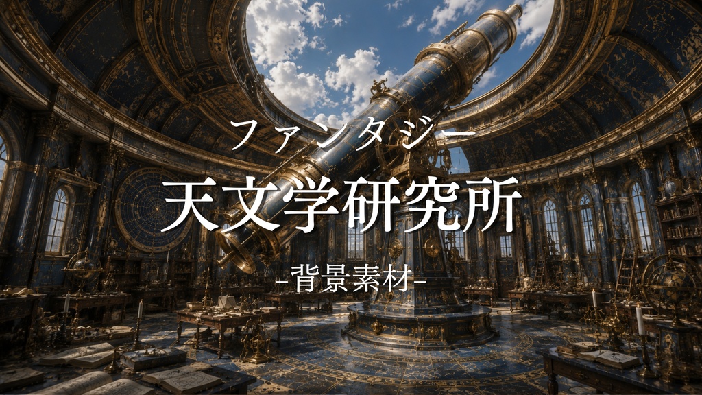 天文学研究所 15枚+差分2枚入り!|ファンタジー|魔法|配信・ゲーム背景素材【16:9】