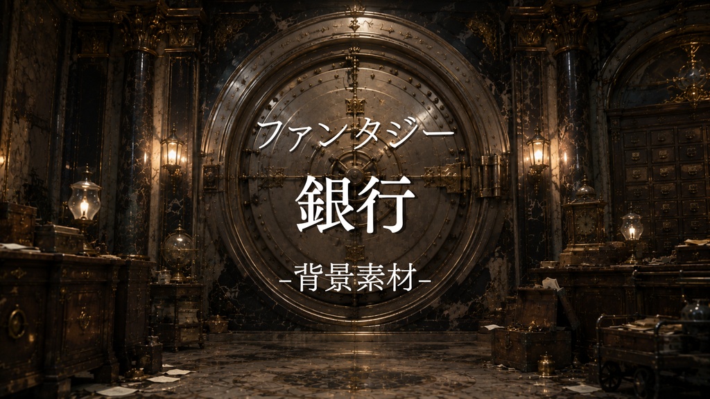 銀行　10枚＋1枚入り！｜ファンタジー｜魔法｜配信・ゲーム背景素材【16:9】