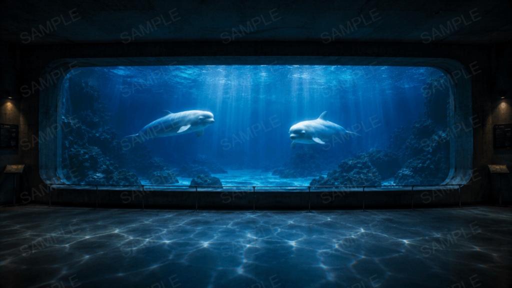 水族館 10枚+1枚入り!|ファンタジー|魔法|配信・ゲーム背景素材【16:9】