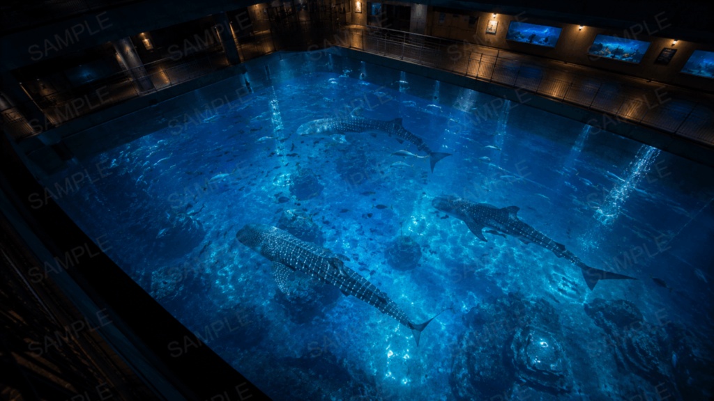 水族館 10枚+1枚入り!|ファンタジー|魔法|配信・ゲーム背景素材【16:9】