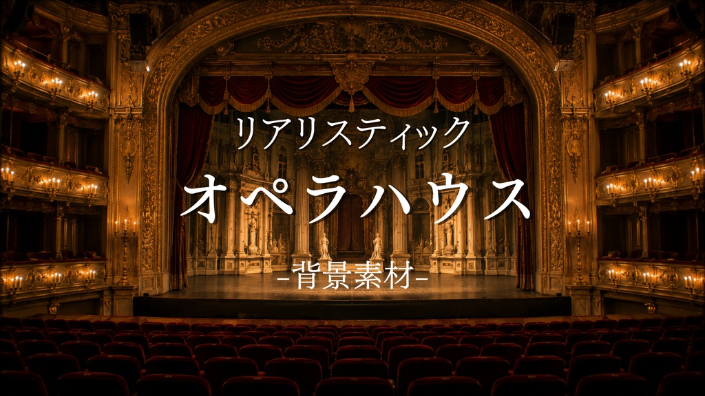 オペラハウス 15枚+1枚入り!|ファンタジー|魔法|配信・ゲーム背景素材【16:9】