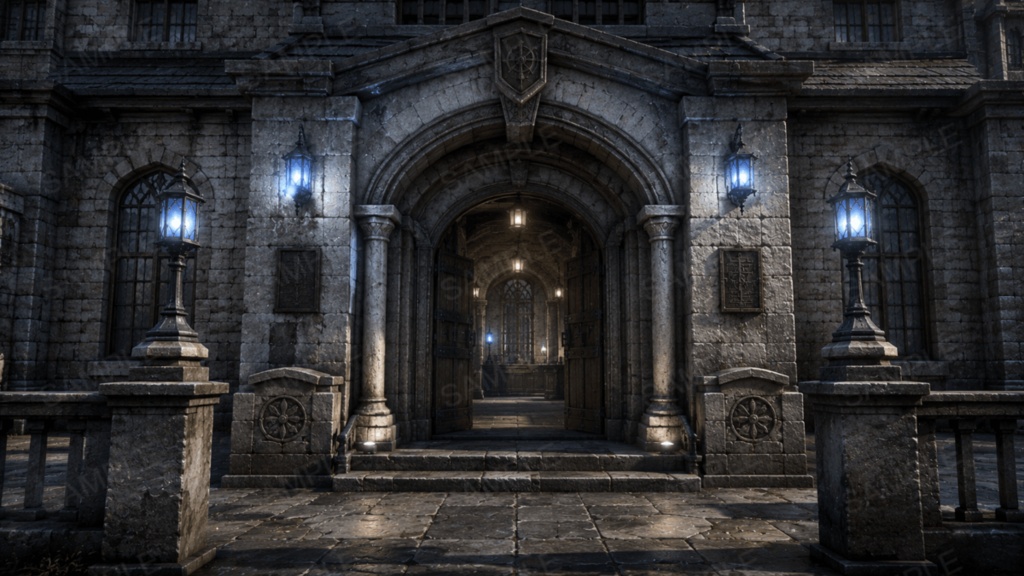 警察庁 15枚入り!|ファンタジー|魔法|配信・ゲーム背景素材【16:9】