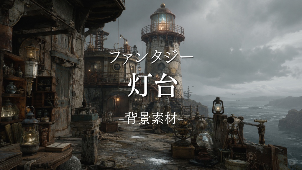 灯台　10枚入り！｜ファンタジー｜魔法｜配信・ゲーム背景素材【16:9】