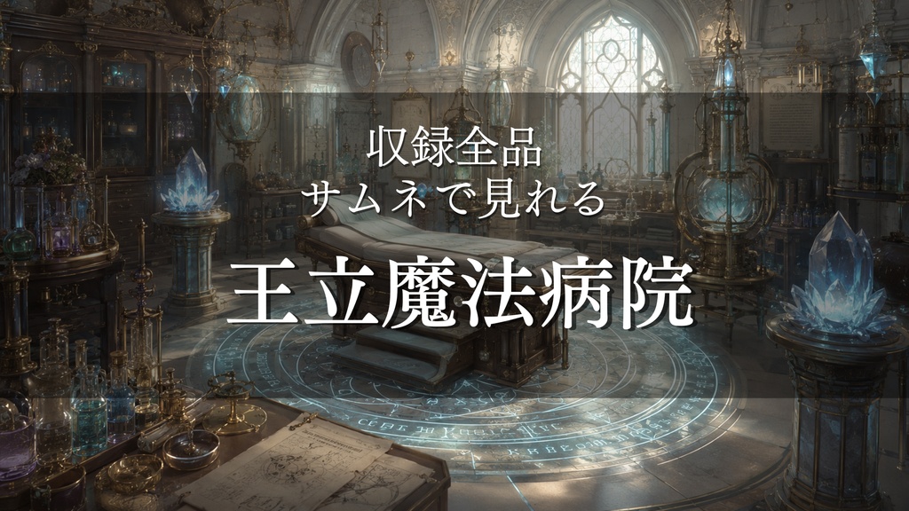 王立魔法病院　３３枚入り！｜ファンタジー｜魔法｜配信・ゲーム背景素材【16:9】