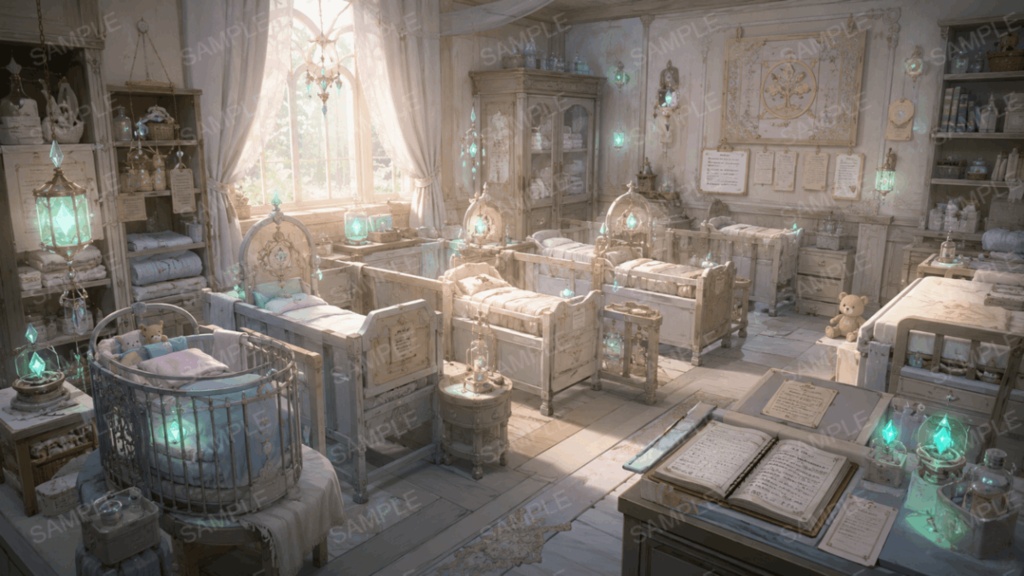 王立魔法病院 33枚入り!|ファンタジー|魔法|配信・ゲーム背景素材【16:9】