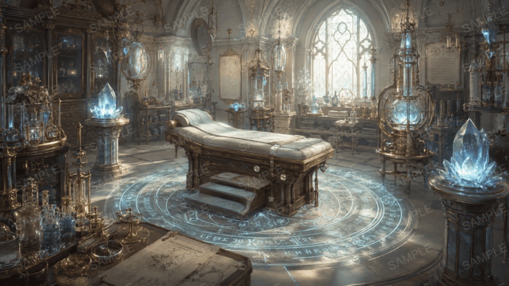 王立魔法病院 33枚入り!|ファンタジー|魔法|配信・ゲーム背景素材【16:9】