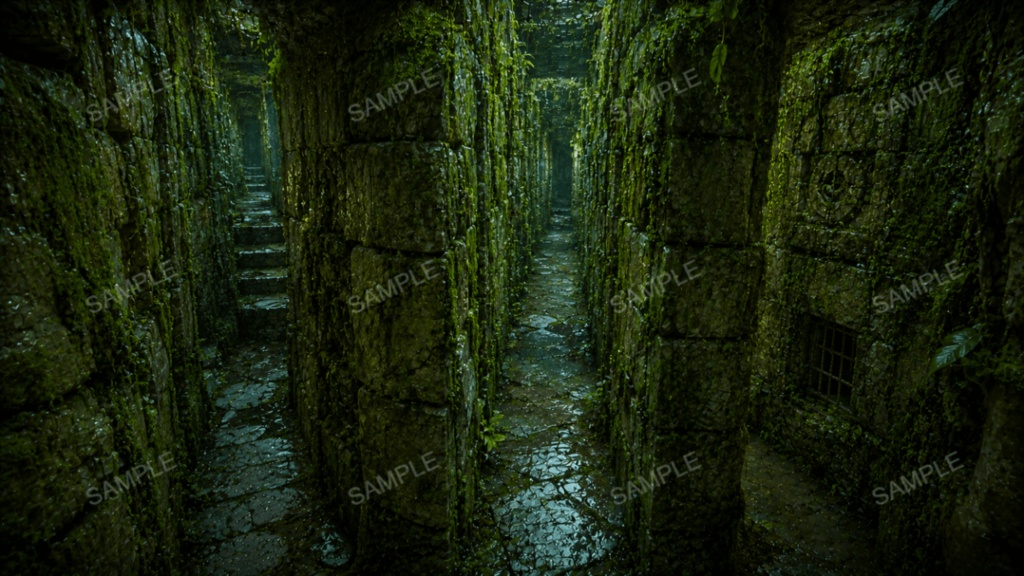 【地下迷宮】15枚入り|ダンジョン・古代遺跡|配信・ゲーム背景素材【16:9】