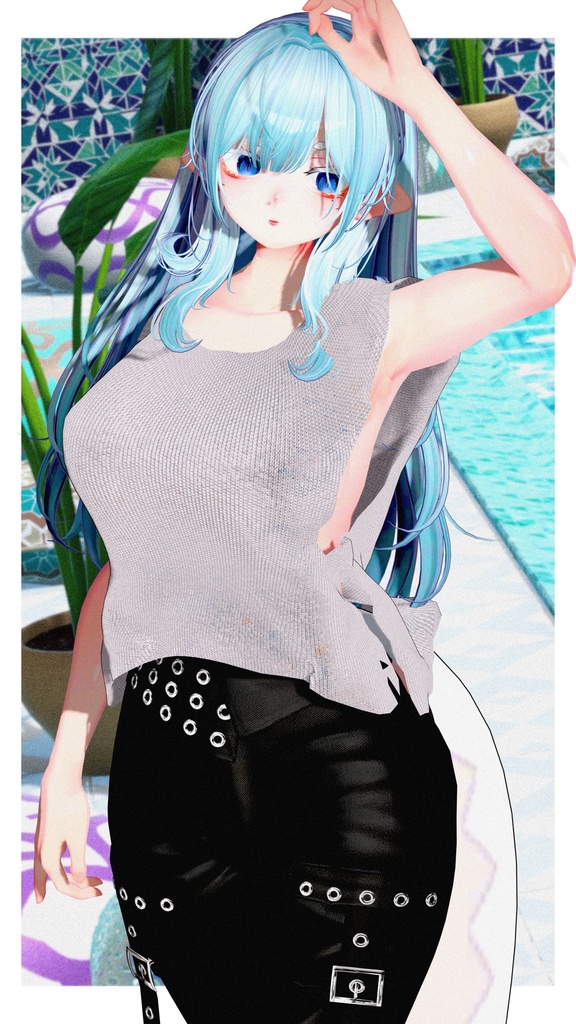 【free】- Lazy Summer -【龍のヨルちゃん対応服】