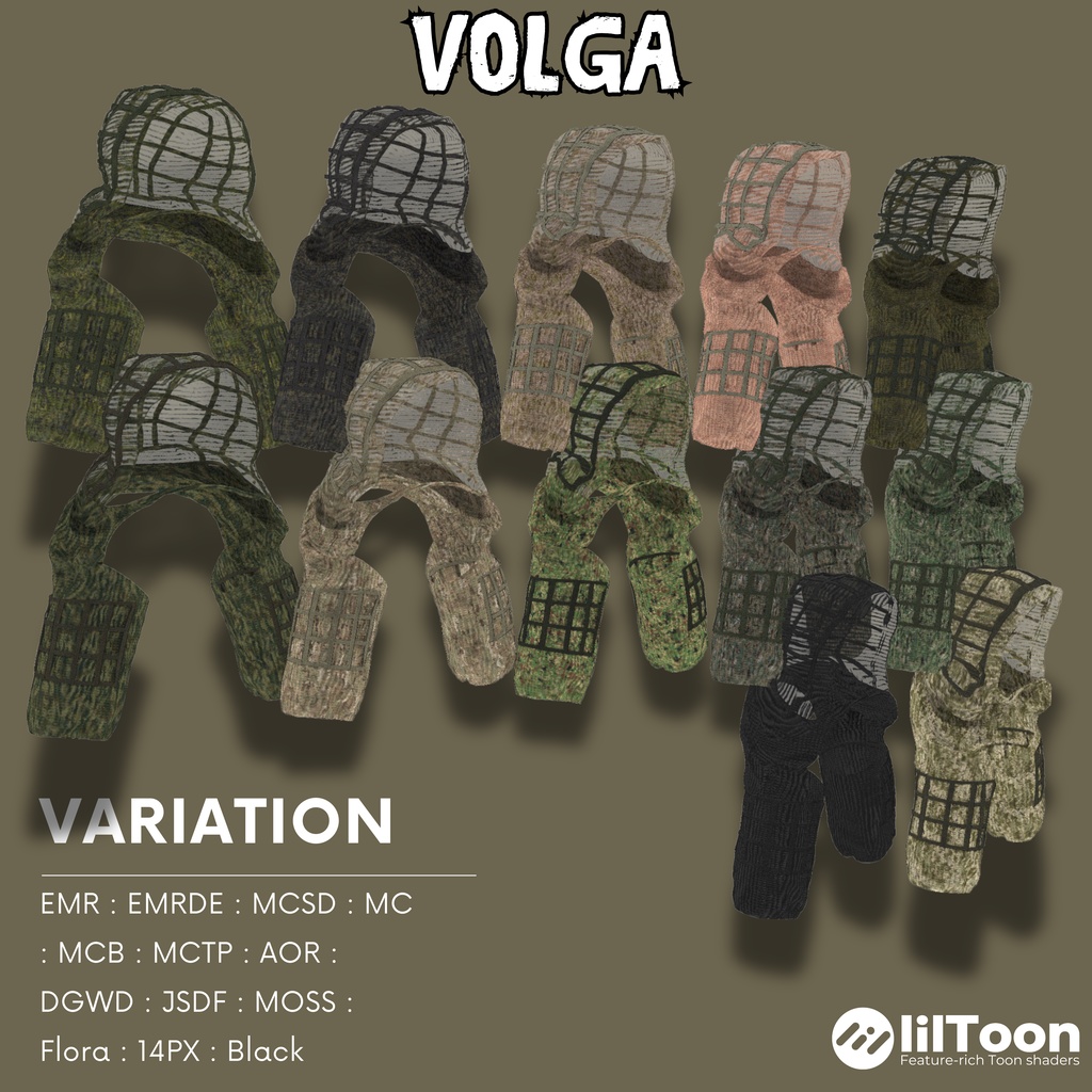 - Volga - 【6アバター対応フルセット販売】